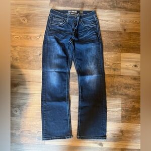 BKE Men's Dark Blue Jeans